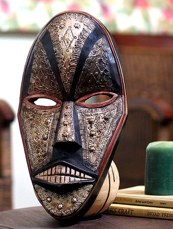 Novica Hand Carved Akan Tribe Wood Mask Wall Décor Wayfair